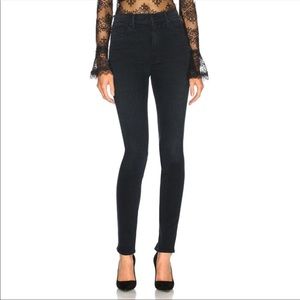 Mother the super swooner in not guilty black denim jean